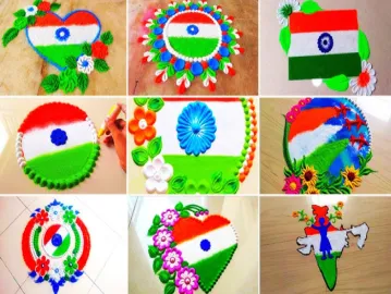 Create Attractive and Easy Rangoli Designs for Republic Day