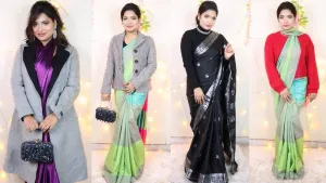 Winter Fashion: साड़ी के साथ सर्दियों में स्टाइलिश दिखने के आसान और स्मार्ट तरीके